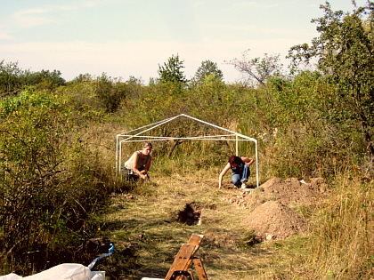 Malin and Tara working 
